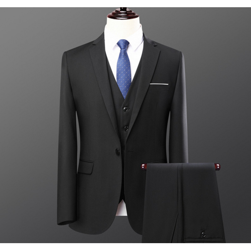 Suit Business Men's Two-piece Suit Suit Professional Dress Suit Groom Best Man Dress Outside_voghion.com