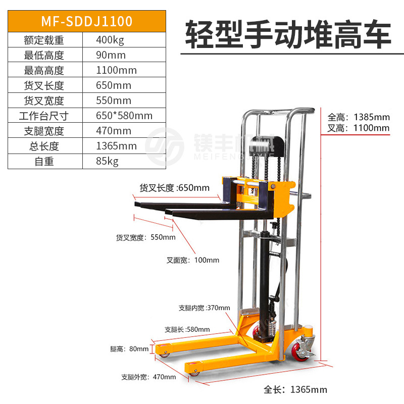 400kg L 1,1 m (Manual)