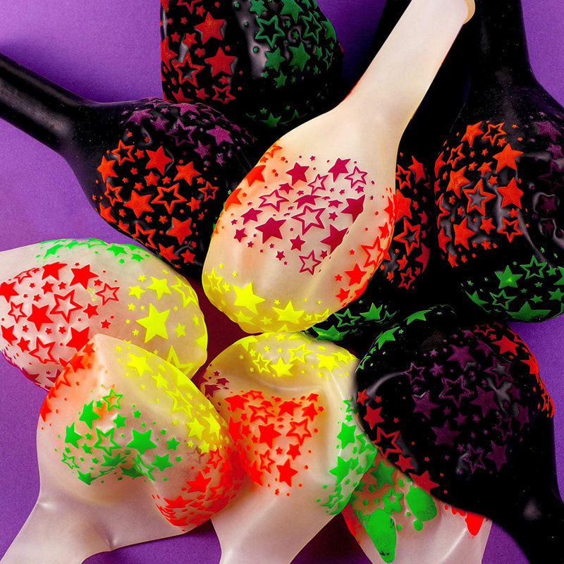 Feliz cumpleaños Neon Glow Balloons Glow in Blacklight Fluores