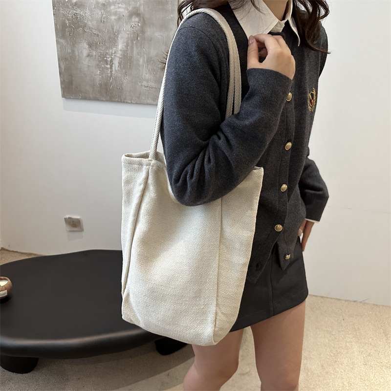 Bolso de hombro de gran capacidad bolso de estudiantes coreano estilo extranjero ocio rayas bolso de mano damas bolso de tramo inclinado