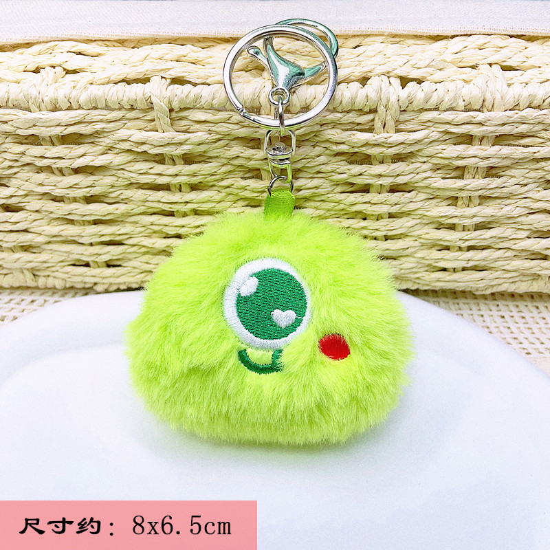 Zaino di peluche con piccolo mostro, piccolo ciondolo, grazioso portachiavi per auto femminile, anello per bambola, decorazione per borsa_voghion.com