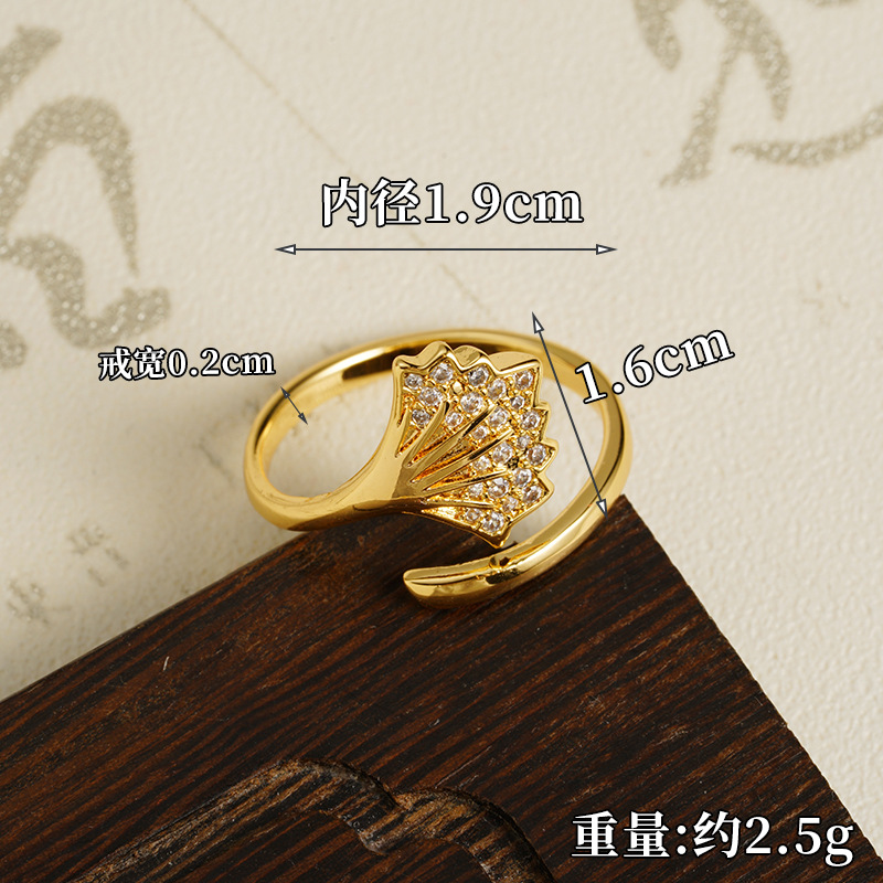 Gufa Sha oro claveles pétalos set joyería collar abierto anillo pendientes set de tres piezas suministro al por mayor fábrica