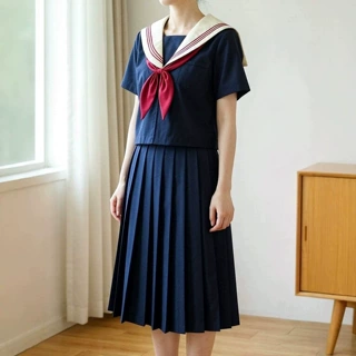 日系海军领jk制服校班服套装学院风水手服软妹女学生中间基础三本