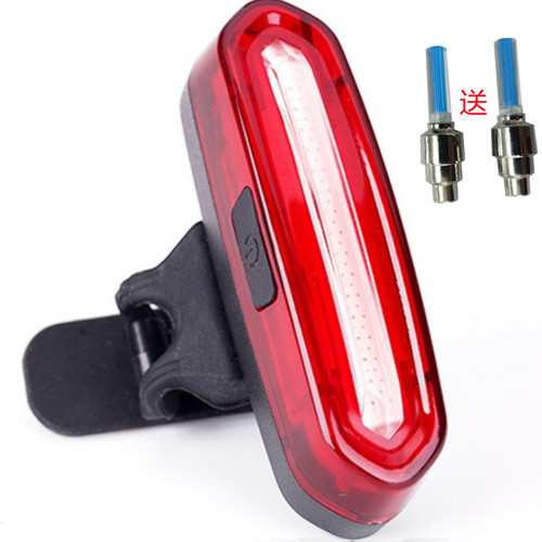 Bicycle mountain bike USB charging LED night riding tail light balance car electric car warning light riding accessories