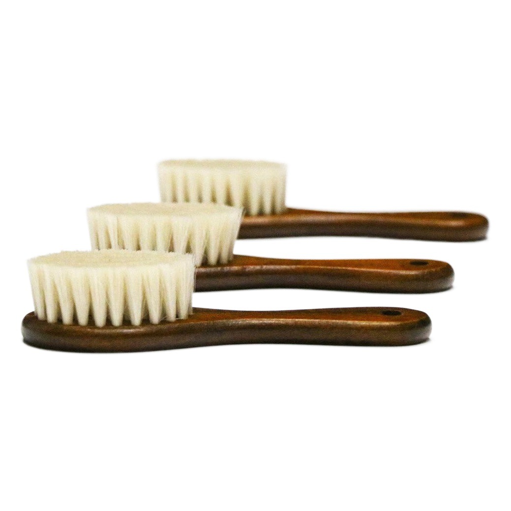 Venta al por mayor de alta calidad de lana cepillo de baño de bebé cepillo de haya suave y cómodo fabricante profesional ventas directas