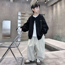 儿童装男童春装套装2025新款春秋冬款男孩春季中大童时髦酷帅气潮