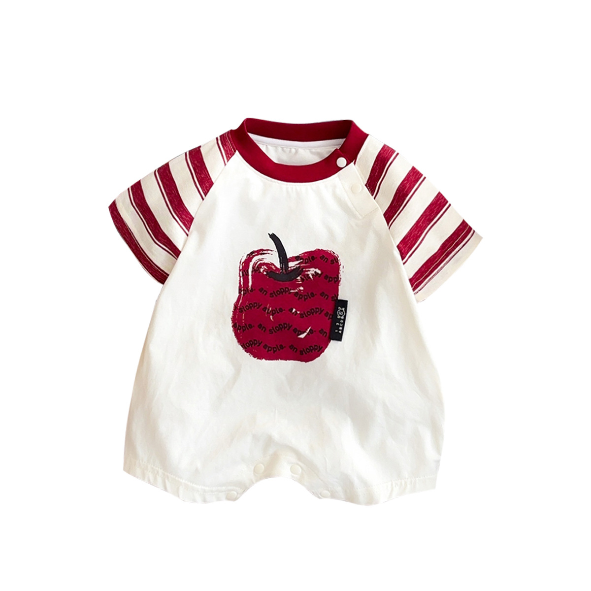 Verano nuevo estilo traje de niño ropa para niños coreanos ropa para bebés de manga corta ropa de piel ropa de salida para bebés y niños pequeños 1