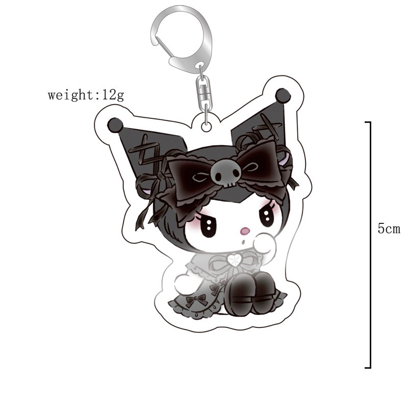 Transfronterizo nuevo animado 2D perímetro Sanliou Hello lindo gato Colomia acrílico llavero image 6