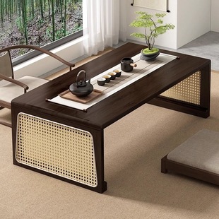 Installation-free Folding Table Chinese Style Kang Table Tutoring Class Training Table Go Calligraphy Floor Sitting Low Table Tatami Kang Table