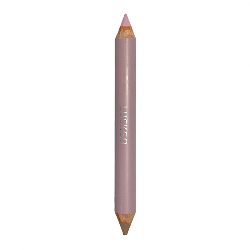 LUCKGO plástico de doble cabeza, crema de piel, contorno facial estereoscópico, maquillaje transfronterizo