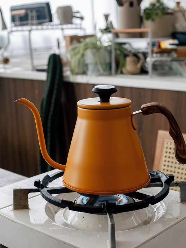 ✅ Coffee Pour-Over Kettle, Compatible with Gas Stoves and Induction Cookers, with Thermometer, Fine Spout Kettle, Outdoor Camping Kettle