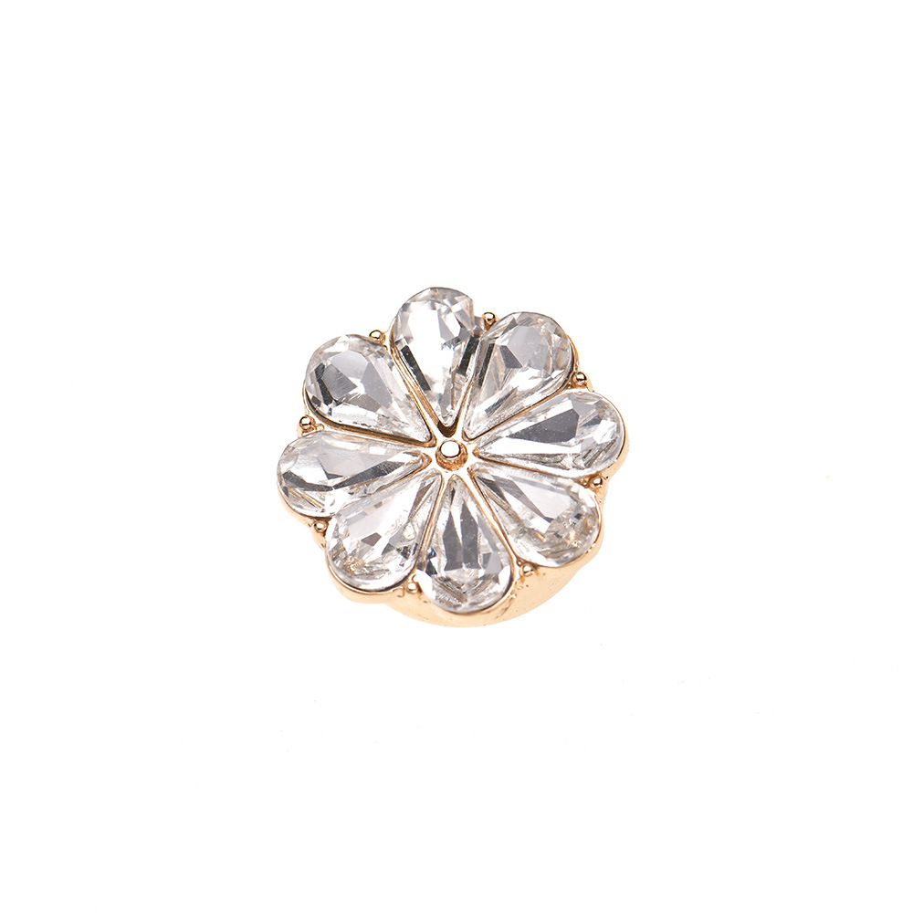 same style flower rhinestone cufflinks fashion shirt cufflinks collar buttons ladies temperament cufflinks_voghion.com