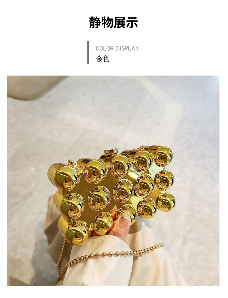 Acrylic bag 2025 New style, European and American cross-border single-shoulder fashionable design women's chain box bag undefined