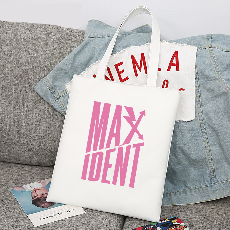 Niños calmados maxident periférico impreso lienzo bolso de hombro estudiante bolsa de compras portátil comercio exterior global