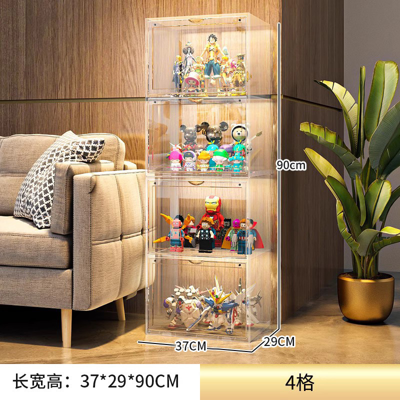 手办展示柜适用儿童玩具积木收纳置物架盲盒家用拼装陈列柜子|undefined