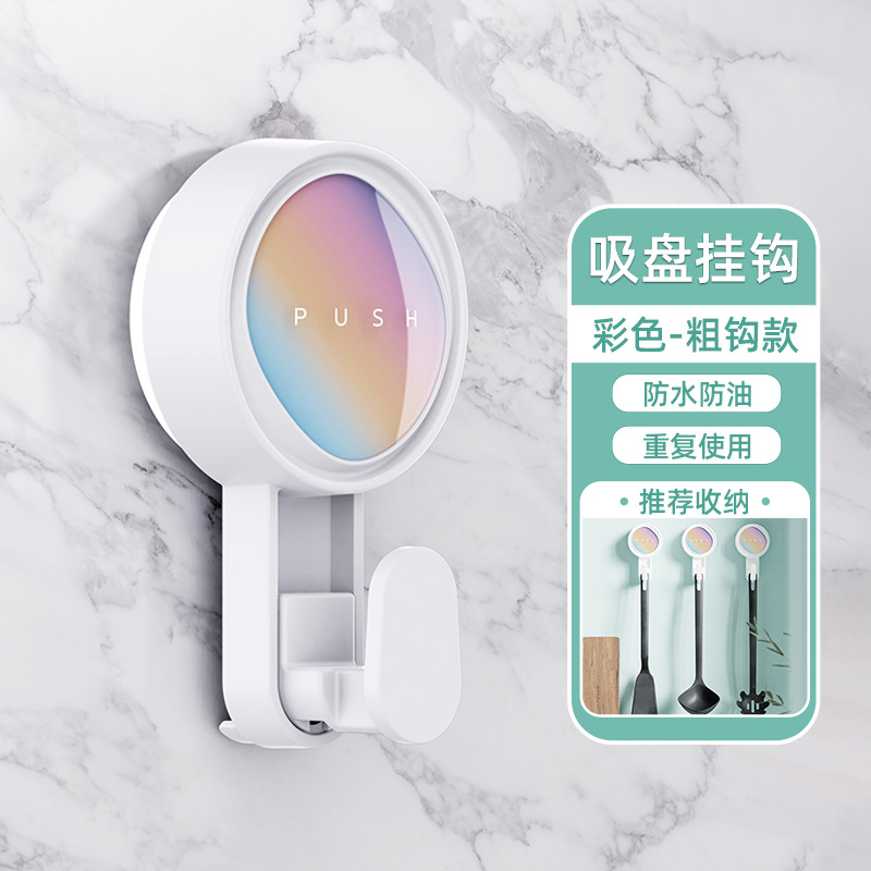 Gancho de ventosa Gancho de viscosa fuerte Sin perforación Hogar vacío sin costuras Gancho de pared trasero de puerta de soporte de carga fuerte