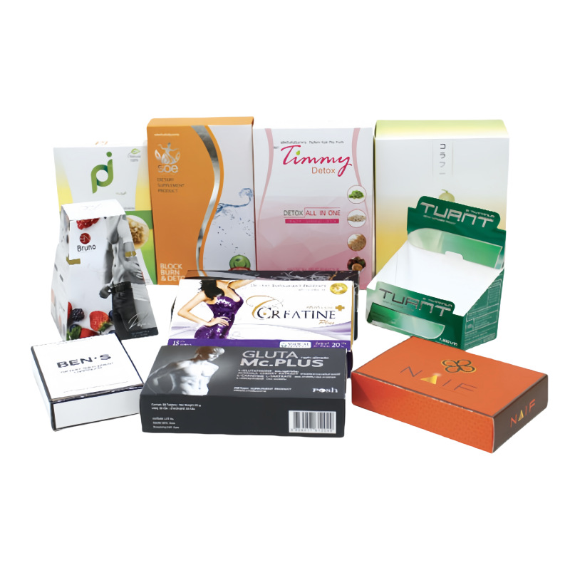 现货包装纸盒彩盒包装盒礼盒飞机盒胶原蛋白保健品口服液产品盒子