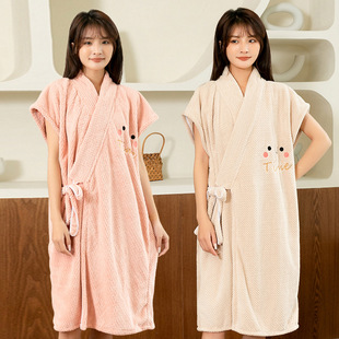Банное полотенце, милый быстросохнущий банный халат для школьников