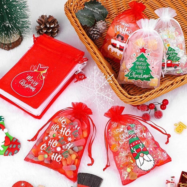 Nieuwe organza cadeau cosmetica trekkoord trekkoord, netzak, bruiloft snoep sieraden verpakking_voghion.com