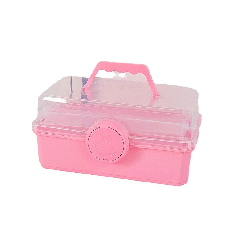 Pigment brush for face, gouache, universal handheld storage box for home use for manicure
