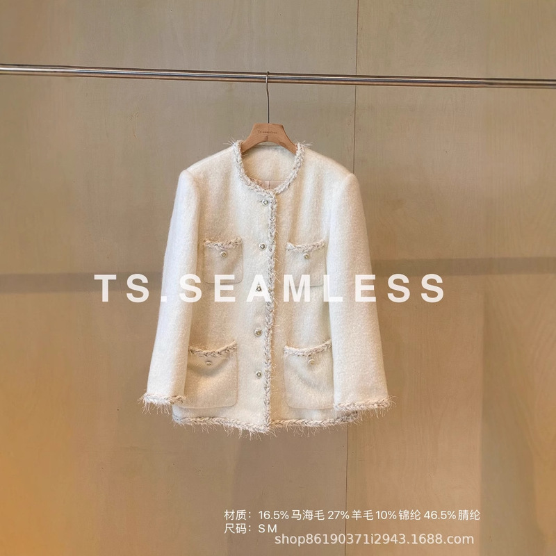 TS.SEAMLESS丸首ワイド版小香コート7898|undefined