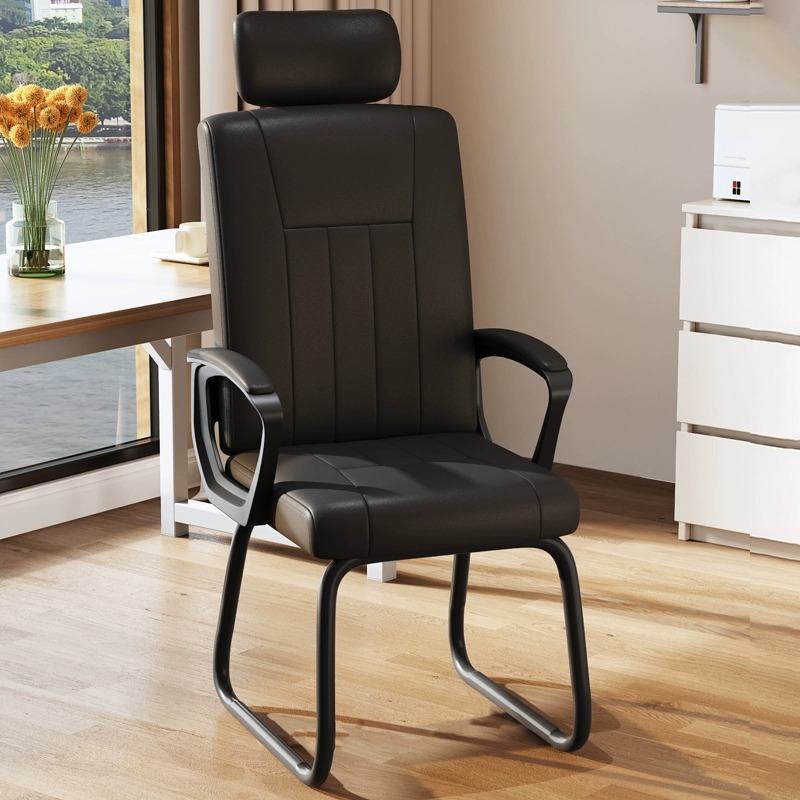 Computer Chair Home Comfortable Sedentary Office Staff Chair Study Desk Chair Chair Conference Chair Backrest Leather Chair