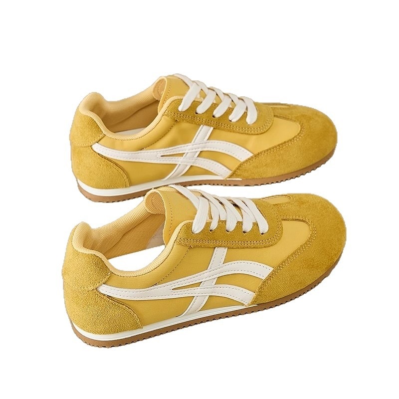 Zapatos de entrenamiento de mujer, primavera y otoño nuevos zapatos de suela suave Agam, altura interior transpirable, tacones de muffin de suela gruesa para mujeres.