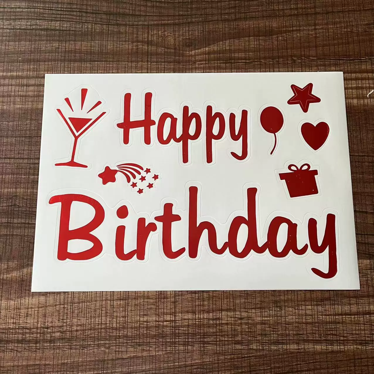 Transparent sticker, balloon, new collection, DIY