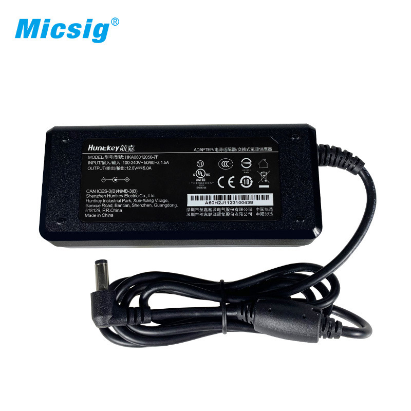 Micsig 示波器专用电源适配器 12V/5A 适配器