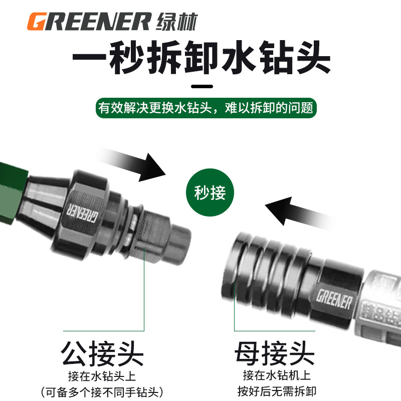 Green Forest rhinestone conector de liberación rápida desmontaje rápido conector antibloqueo especial adaptador de liberación rápida para rhinestone punzonadora