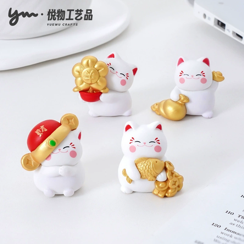 Креативная милая и привлекательная кошачья кукла diy украшения слепые сумки аксессуары микро-ландшафтный стол, чтобы разбогатеть