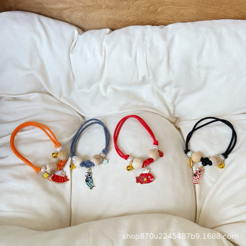 Ошейник для домашних животных камфорное дерево с колокольчиком