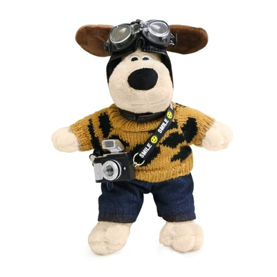 Car Ornaments Doll Tank 300: Car ornaments - leopard-print-sweater-dog-flash-camera-1