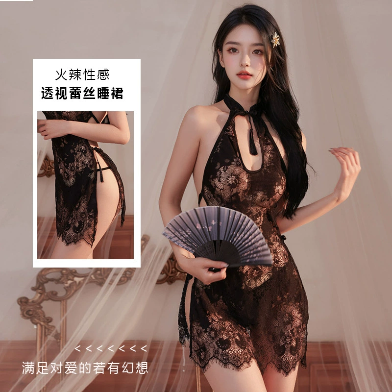 Брови Най Эротическое белье Сексуальное кружевное чонсам соблазн снять униформу