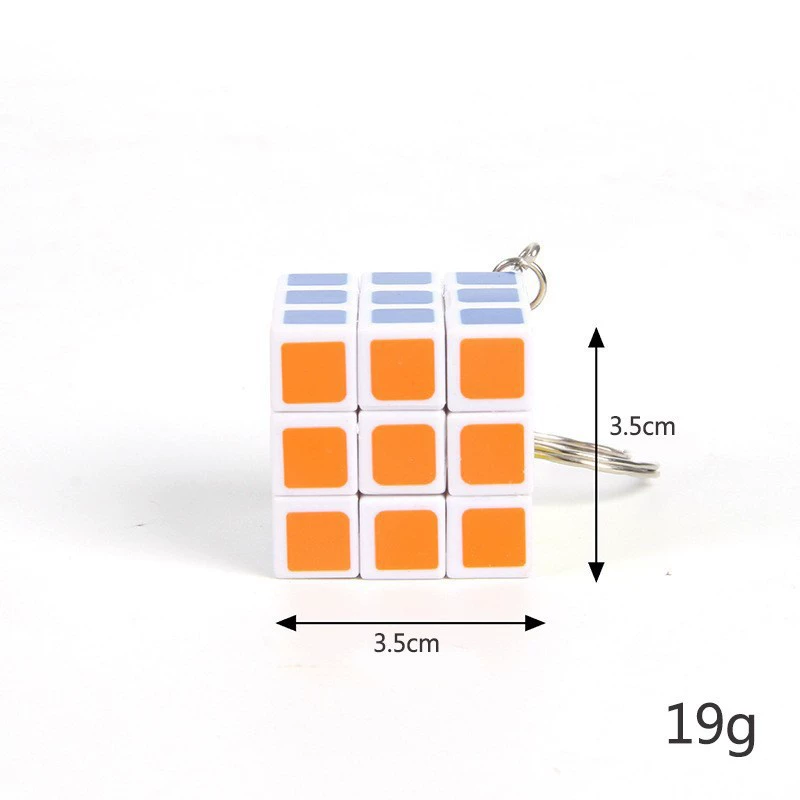 Small Rubik's cube, keychain, pendant, toy, third order, 3.5cm, anti-stress, wholesale