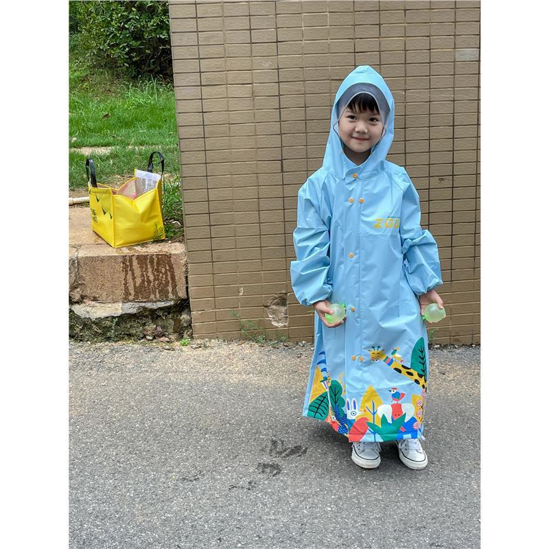Raincoat for Teenagers Going to School, Special for Primary School Students, Full-Body Poncho for Boys and Girls with Schoolbags, Lightweight and Cute
