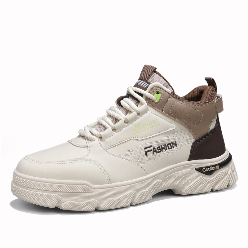 Botas de cuero de alto nivel para hombres Martin otoño y invierno nuevas tendencias de turismo deportivo al aire libre con botas de hombre de correa de altura