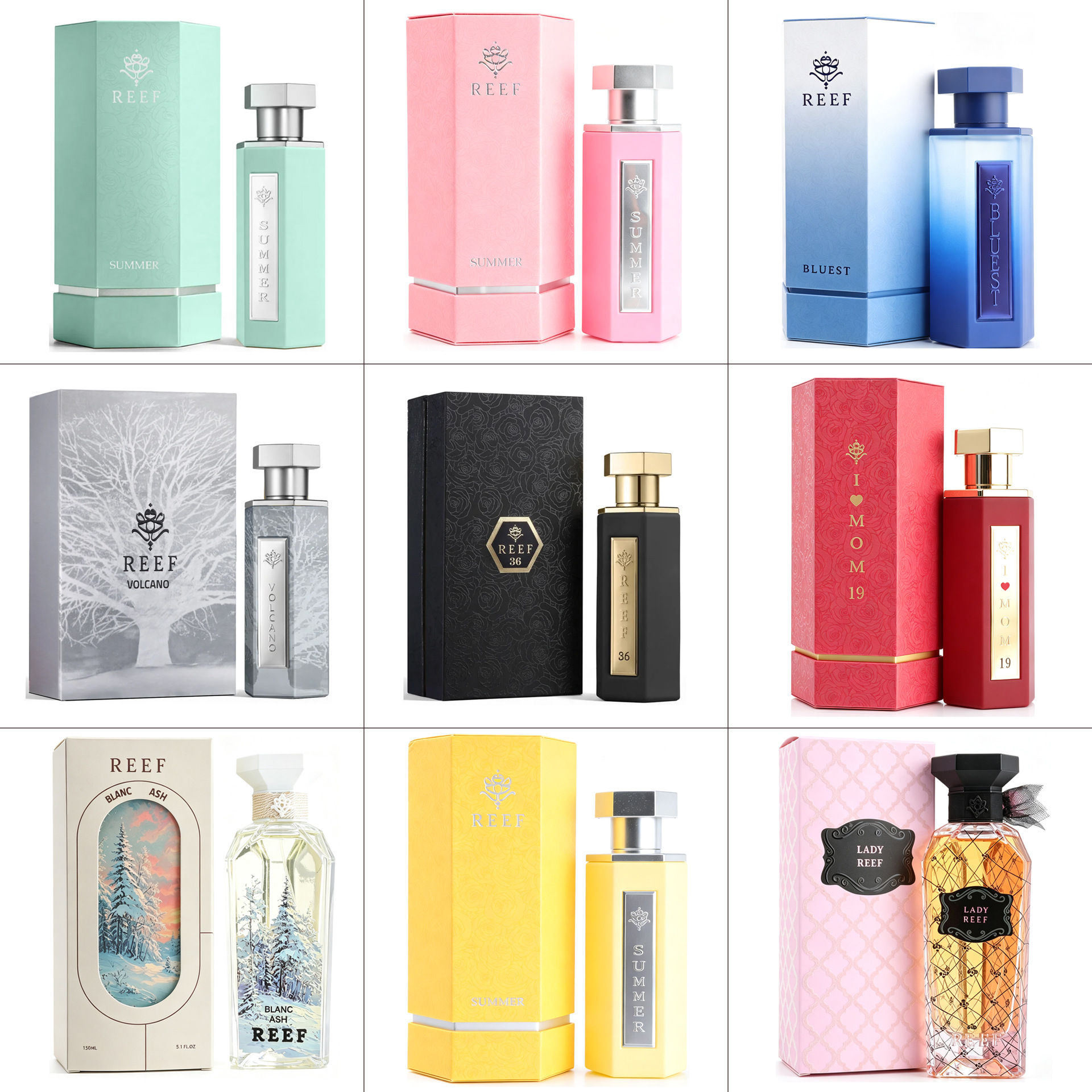 Cross-border wholesale of REEF perfume, a complete range of 100ML long-lasting fragrances for women, popular in the Middle East and Arab countries