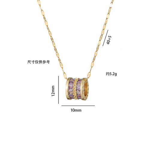 Titanium steel necklace for women with big waist, niche design, Japanese and Korean big waist, versatile necklace, clavicle chain, cold style wholesale