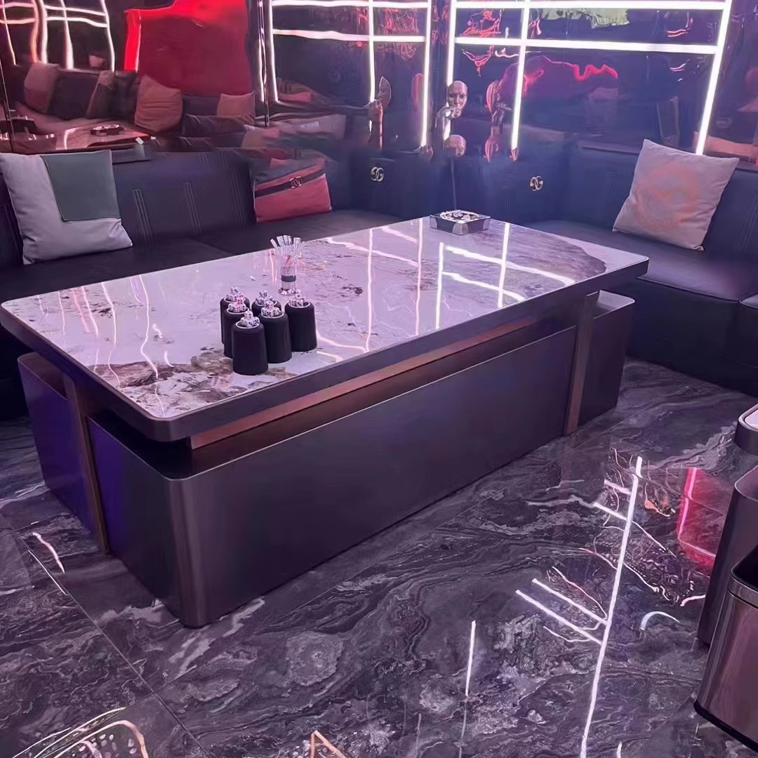 고급 슬레이트 엣지 커피 테이블(재고 있음)