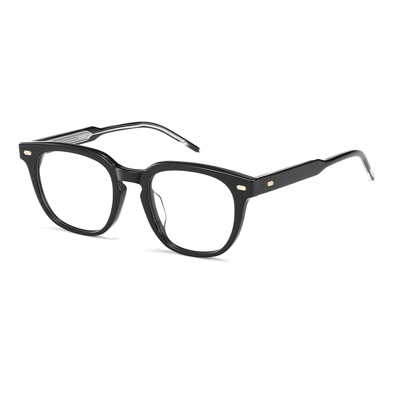 Gmメガネフレームクボ女すっぴん出颜小さい可配近視鏡変色防止ブルーライト黒フレームメガネ男大きい顔