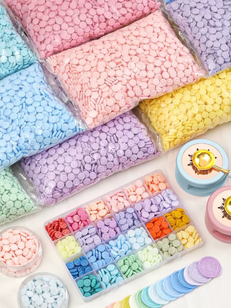 Suidisi sunflower sunflower 80 color fire paint seal wax particles 500g wholesale fire paint wax particles can be mixed in colors