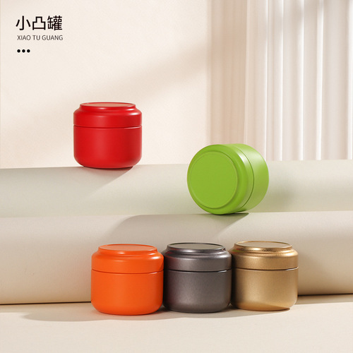 Tea can portable small can tea empty can tinplate can tea box sealed small tea can candle can wolfberry iron can