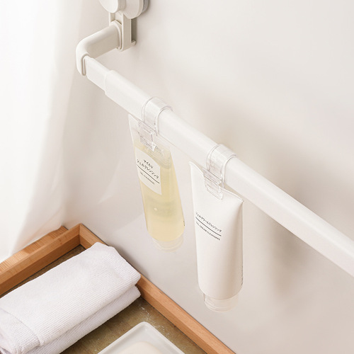 Bathroom storage clip hanging rack toothpaste clip facial cleanser hanging clip home bathroom bathroom good things transparent hook