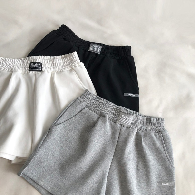 Split Sports Shorts Women's Summer Outer Wear Loose ins High Street Running Casual All-Match High Waist Wide Leg A- Line Hot Pants