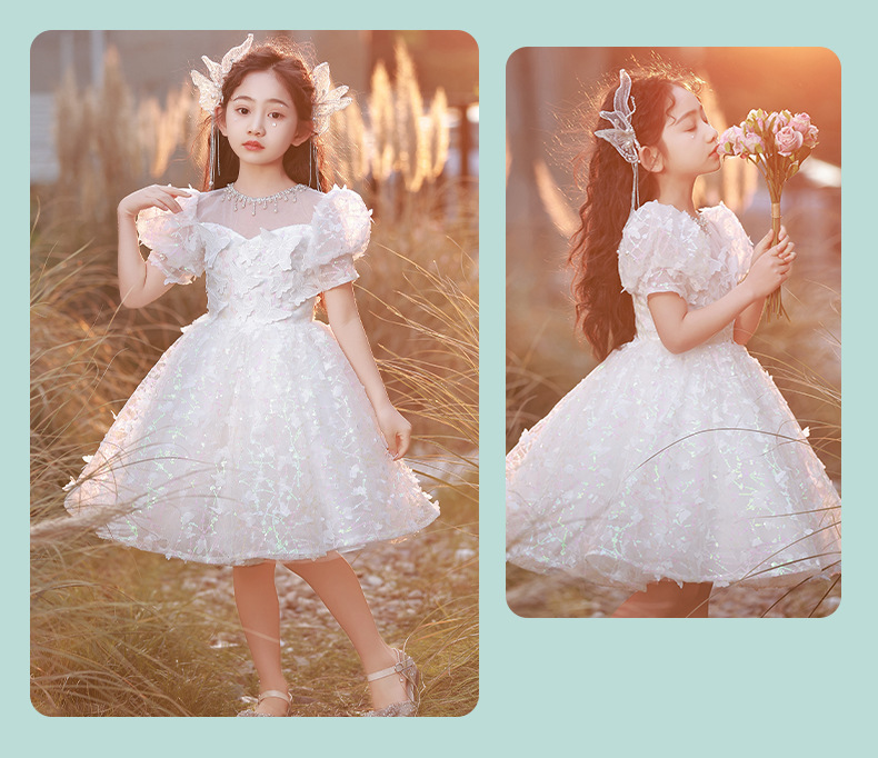 Mädchen Feenkleid Mit Pailletten Schmetterlingskleid Festlich_voghion.com