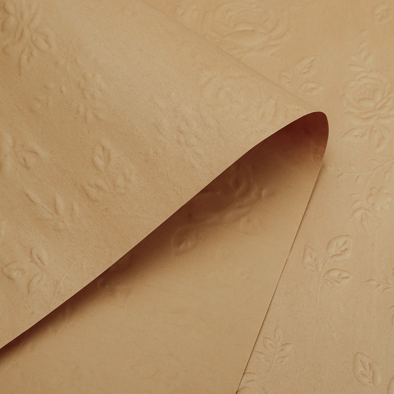 Papel de regalo para flores famoso en Internet, papel artístico con relieve tridimensional, papel de kapok impermeable, materiales de embalaje para arte floral.