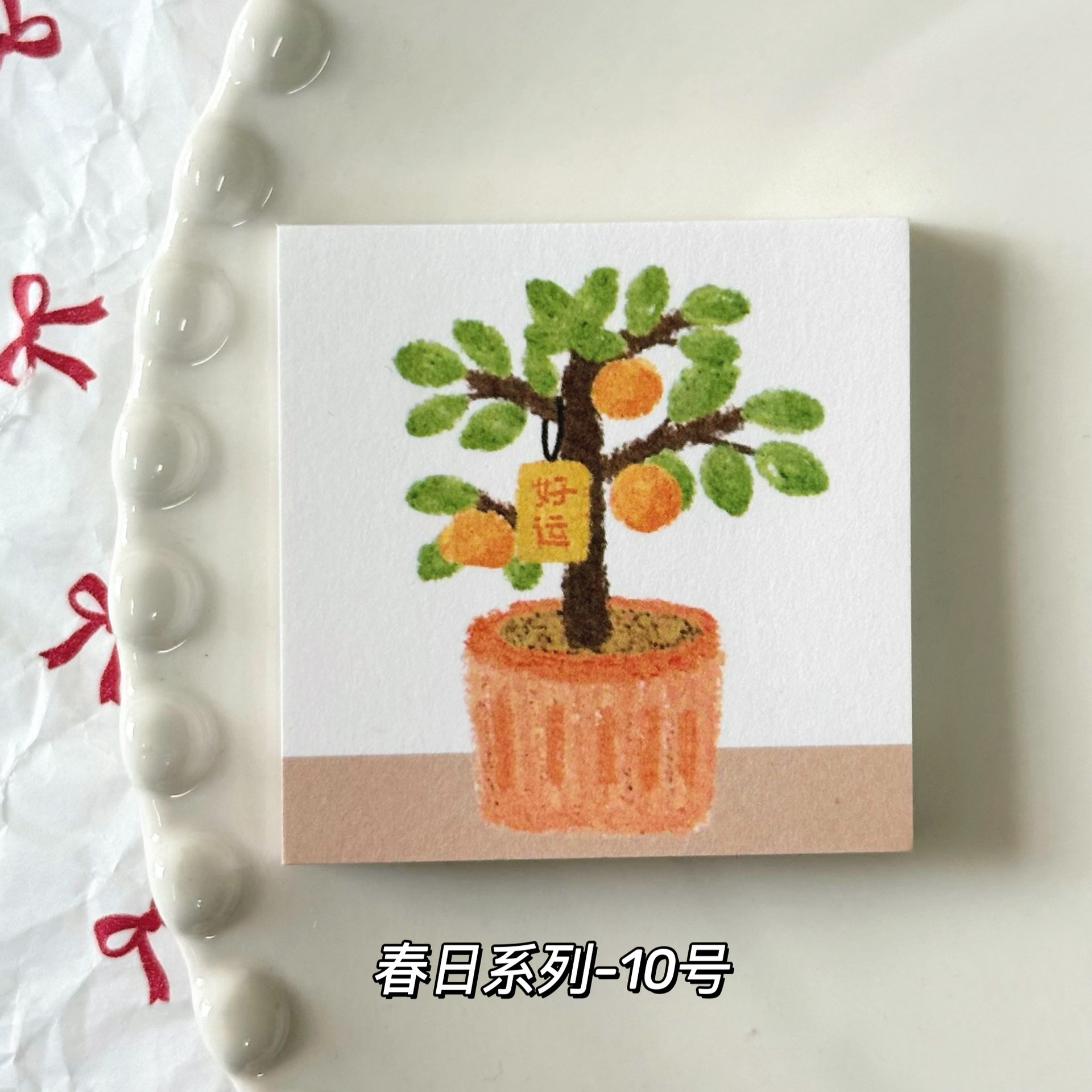 Cuaderno de anotaciones de primavera serie 5 * 5cm mini estudiantes materiales de cuentas de mano Memorando Mensaje Cuaderno de anotaciones se puede desgarrar