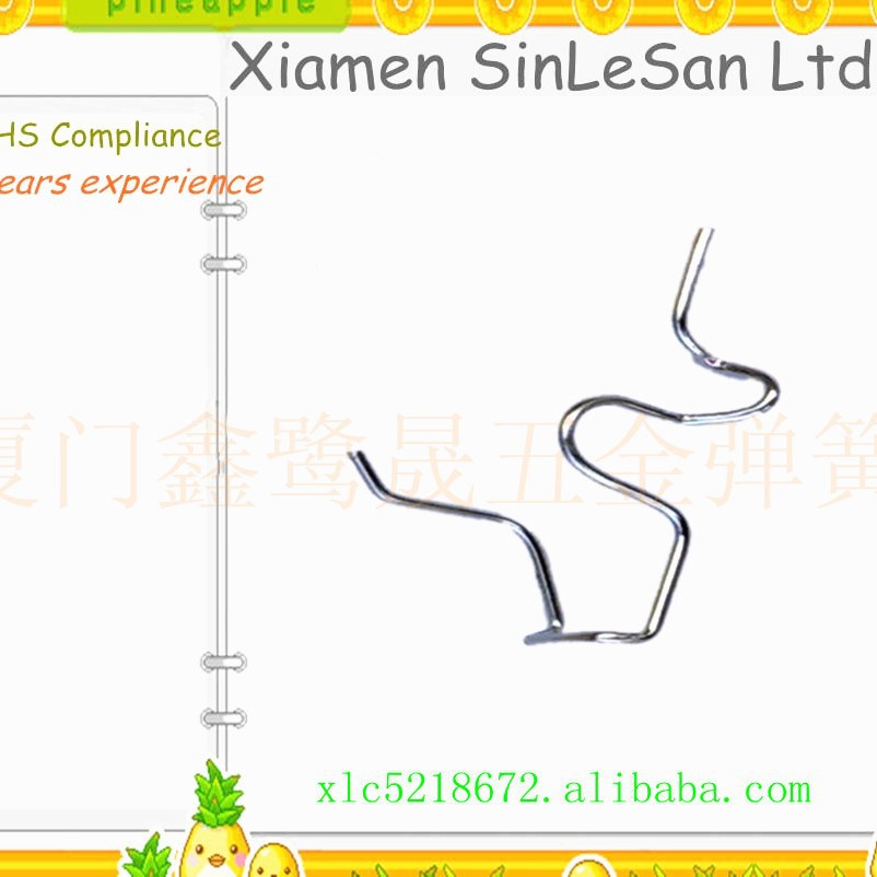 厦门厂家专业生产各式线材异形弹簧，线形簧