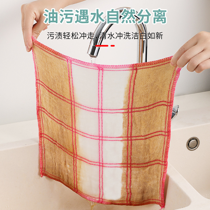 Cocina especial toallas de lavaplatos no es fácil de manchar el aceite, no se pierde el pelo toallas de limpieza absorbente de agua espesa hilo de algodón puro toallas de platos